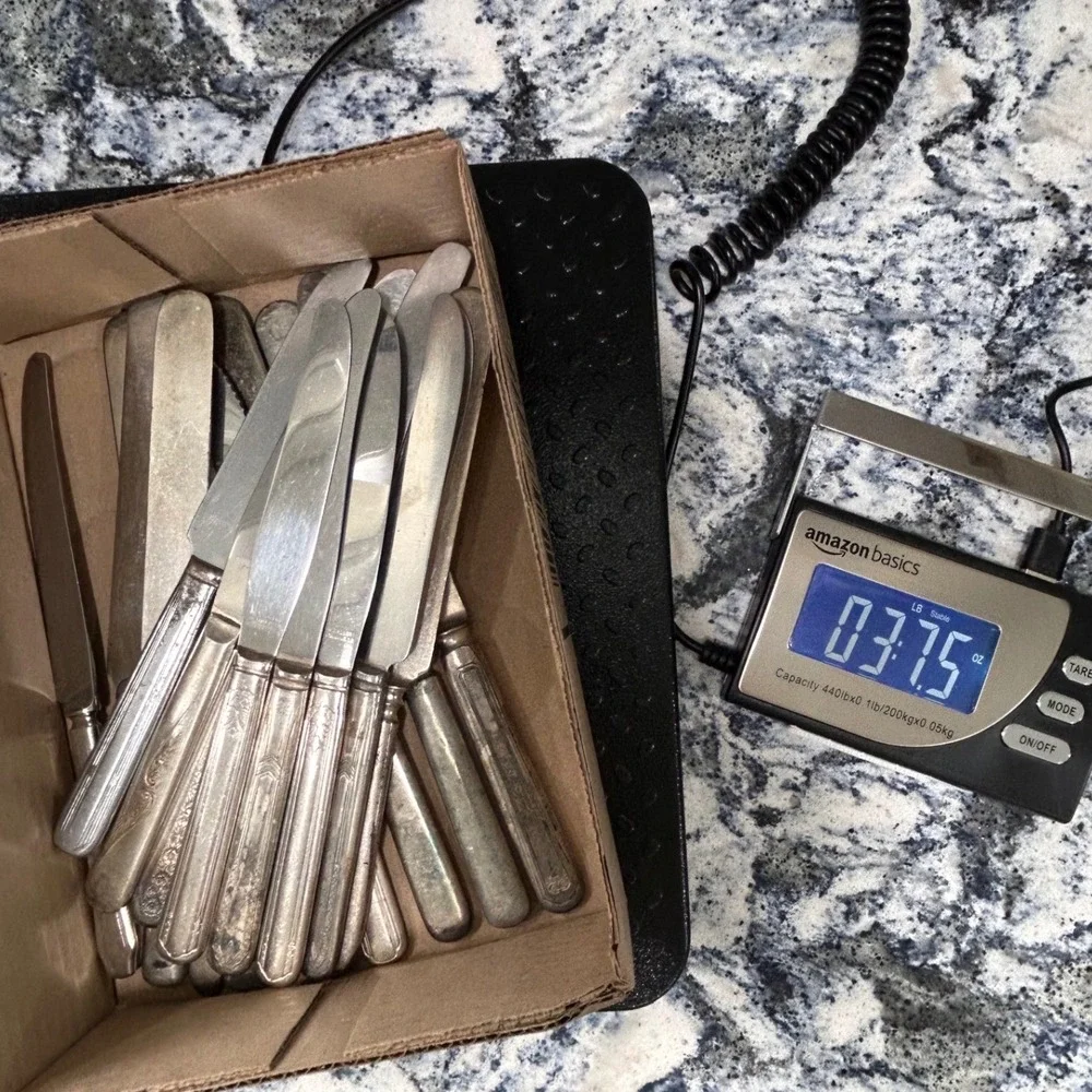 Vintage Mixed Pattern Stainless Dinner Knives Lot Wm A Rogers Aurora 20 pcs